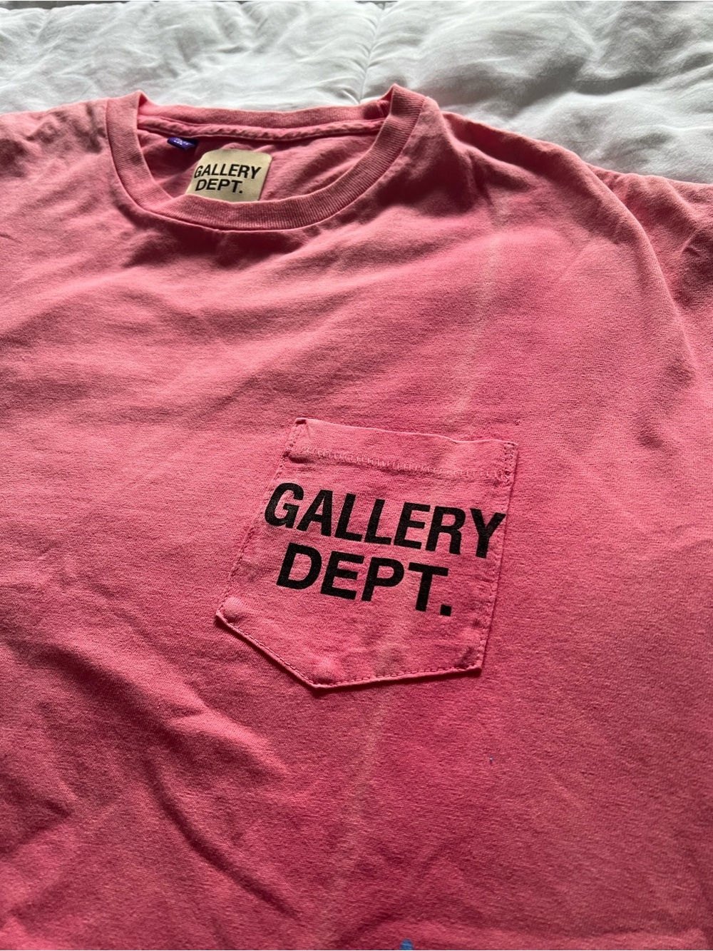 Gallery Dept Pink Crewneck Tee